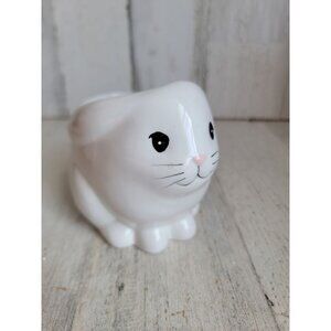 Punctuate bunny‎ planter pot Easter ceramic home decor figure